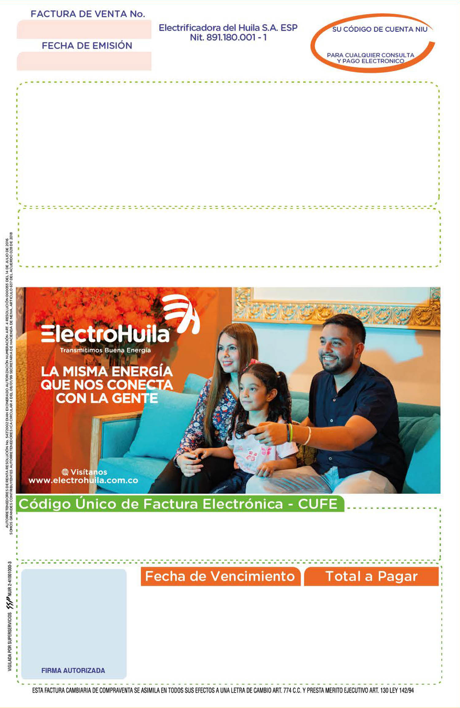 factura electrohuila